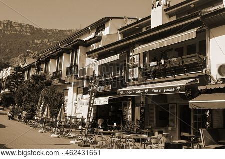 Akyaka - slow city in Turkey.August 1,2021. Mugla,Turkey