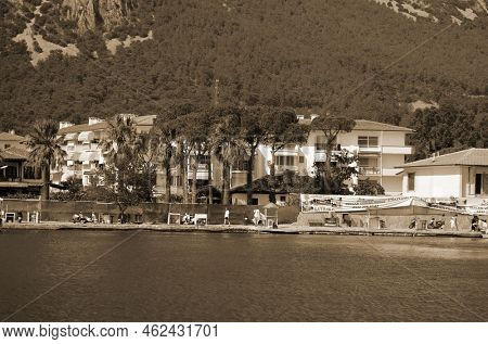 Akyaka - slow city in Turkey.August 1,2021. Mugla,Turkey