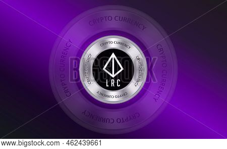 Loopring Virtual Currency Images. 3d Illustrations. Coin Logo