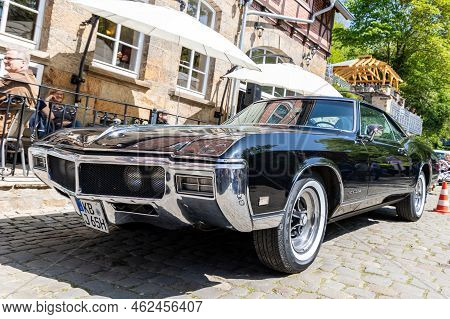 Schieder-schwalenberg, North Rhine-westphalia, Germany, May 8, 2022: Classic Car Show. The Car Nsu_p