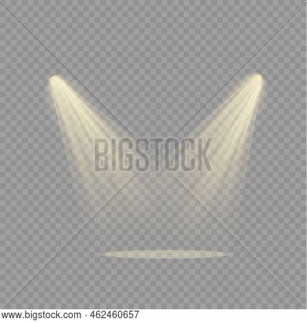 Glow Yellow Spotlight Special And Light Effect.