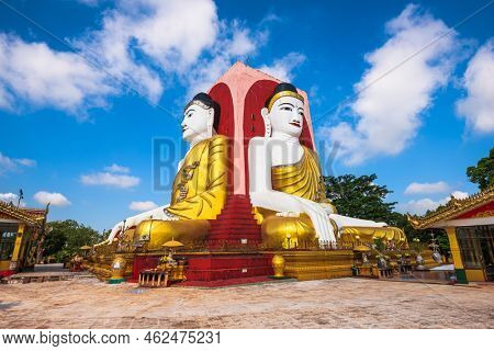 Bago, Myanmar Four Faces of Buddha at Kyaikpun Buddha.