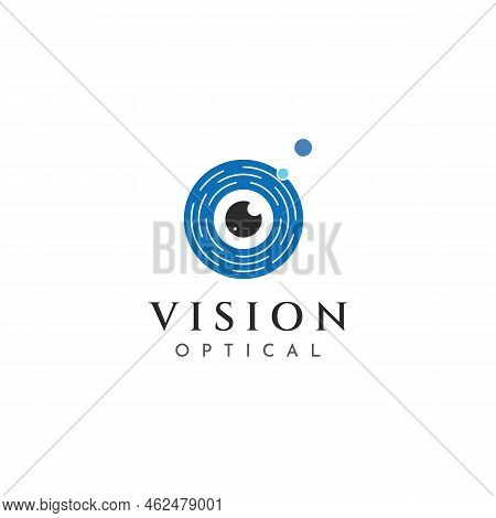 Modern Colorful Abstract Logo Vision, Digital Vision, Optical Vision, Technology Vision, Planetary V