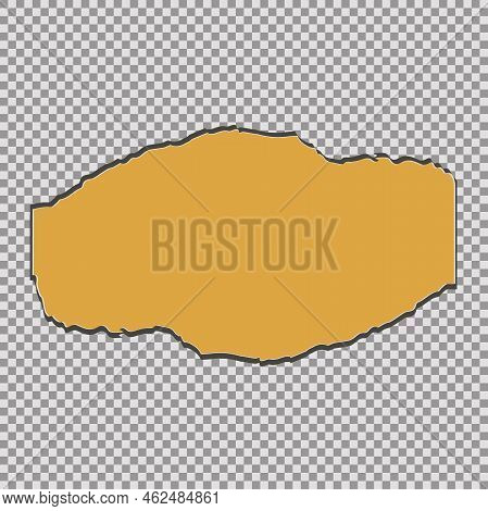Tore Off A Piece Of Colored Paper. Vector Paper Design Template. Vector