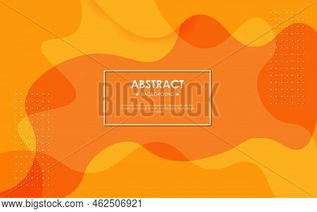 Modern Abstarct Dynamic Orange Wavy Textured Background Design In 3d Style With Orange Color. Eps10 
