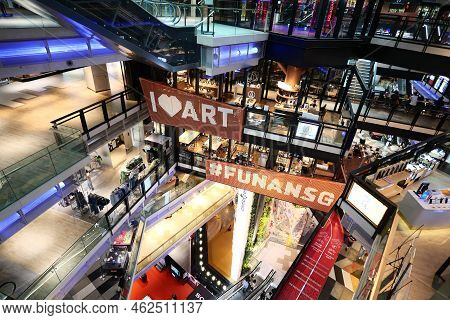 Singapore Funan 2 June 2022. The Shoppes In Funan Retail Mall Buildings