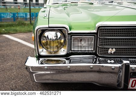 Genk, Belgium, August 18, 2021: Classic Summer Meet Of Oldtimer, Plymouth Volare
