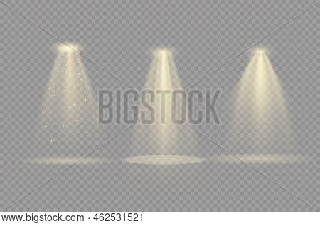 Glow Yellow Spotlight Special And Light Effect.