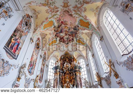 Schongau Church Interiors, Bavaria, Germany