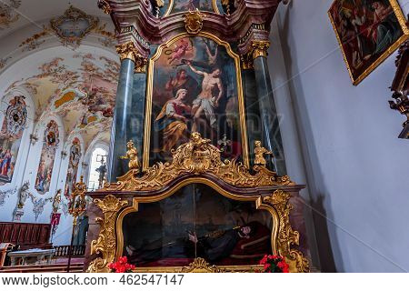 Schongau Church Interiors, Bavaria, Germany