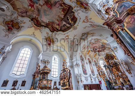 Schongau Church Interiors, Bavaria, Germany
