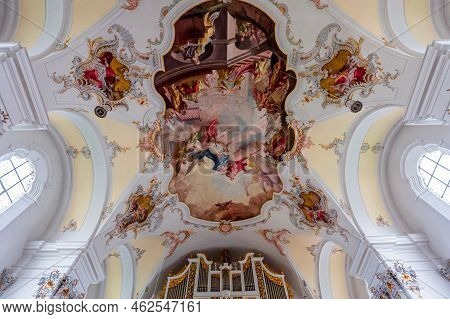 Schongau Church Interiors, Bavaria, Germany