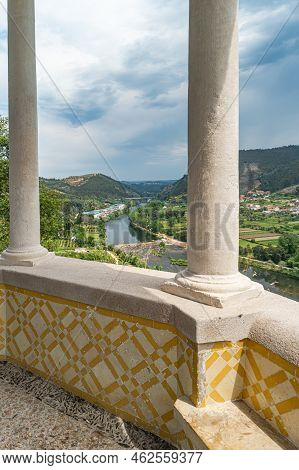 Penacova View From The Viewpoint Mirante Emidio Da Silva. Portugal.