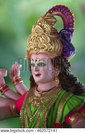 Lord Durga Maa Durga Close Up On The Face