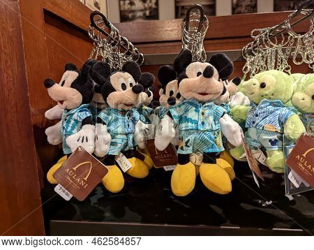 Oahu - Febuary 15, 2022:  Mickey Mouse And Turtles For Sale At Aulani Store.
