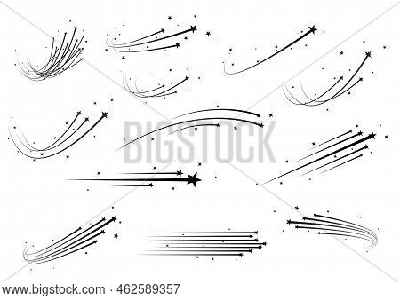 Meteoroid Comet, Motion Speed Line, Trail Star