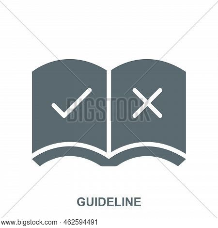 Guideline Icon. Simple Element From Regulation Collection. Guideline Icon For Templates, Infographic