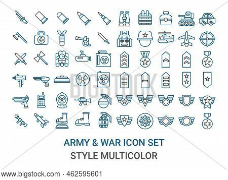 Illustration Vector And Logo Icon Army Weapon Icon Perfect. Icon Sign From Modern Collection For Mob