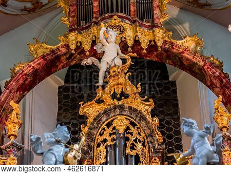 Rottenbuch Abbey Interiors, Bavaria, Germany