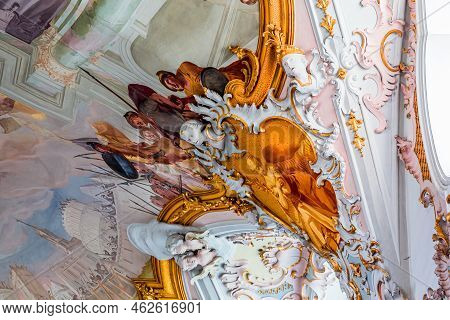Rottenbuch Abbey Interiors, Bavaria, Germany