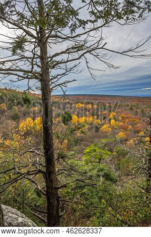 A Scenic Autumn View In New Paltz In Upstate New York.