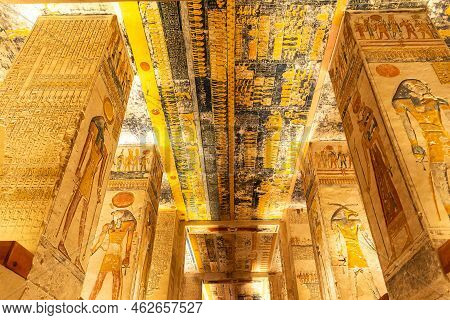 Tomb Of Pharaohs Rameses V And Vi In Valley Of The Kings, Luxor, Egypt
