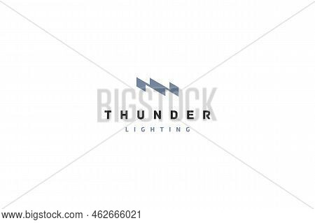 Thunder Lighting Template Vector Logo Design Solution