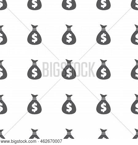 Bags With Dollars Seamless Pattern