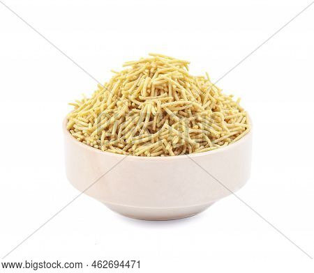 Indian Namkeen Food Aloo Sev Also Know As Namkin And Nimco A Popular Crisp Savory Snack Made From Ma