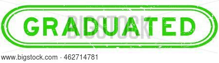 Grunge Green Graduated Word Rubber Seal Stamp On White Background