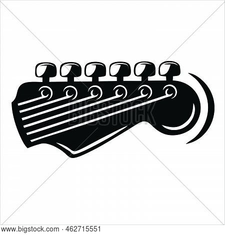Guitar Icon Isolated On White Background From Music Collection. Guitar Icon Thin Line Outline Linear