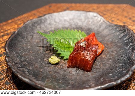 Chu Toro Tuna Marinated In Soy Sauce - Japanese Restaurant