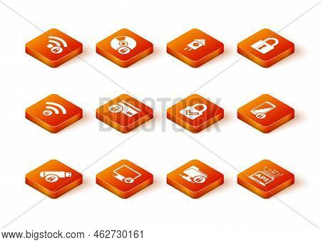 Set Usb Flash Drive With Lock, Lock On Monitor, Wifi Locked, Credit Card, Ftp Folder And And Check M