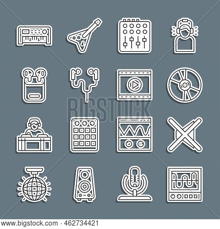 Set Line Oscilloscope, Speaker Mute, Cd Or Dvd Disk, Sound Mixer Controller, Air Headphones, In Box,