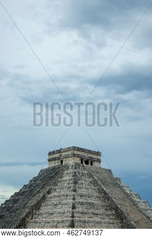 Kukulkan Temple In Chichen Itza Better Known As The Kukulkan Pyramid In Yucatan, Mexico