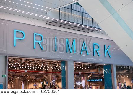 Warsaw, Poland - August 05, 2022: Signboard Of Primark Clothing Store In Shopping Mall