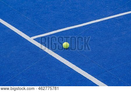 Paddle Tennis Balls On A Paddle Tennis Court For Background