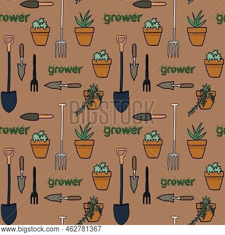 Seamless Pattern For Fabric, Paper And Other Printing And Web Projects.