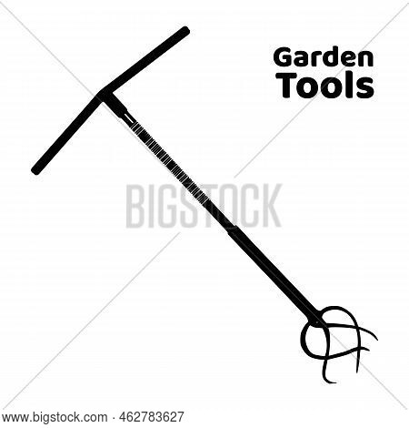 Soil Rooter Icon Black And Flat Vector