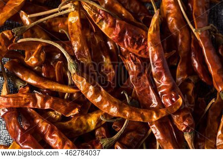 Dry Red Organic Chile De Arbol Peppers