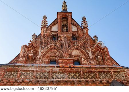 House Of Perkunas In Kaunas, A Beautiful Example Of Gothic Architecture Of Lithuania