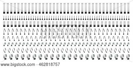 Notebook Spirals, Wire Steel Ring Bindings And Springs For Calendar, Diary, Notepad, Document Cover 