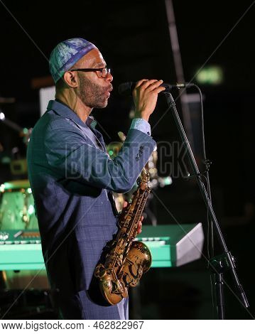 Cracow, Poland - July 08, 2022: Kenny Garrett Quintet Performing Live On The Kijow Centre Stage At S