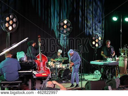 Cracow, Poland - July 08, 2022: Kenny Garrett Quintet Performing Live On The Kijow Centre Stage At S
