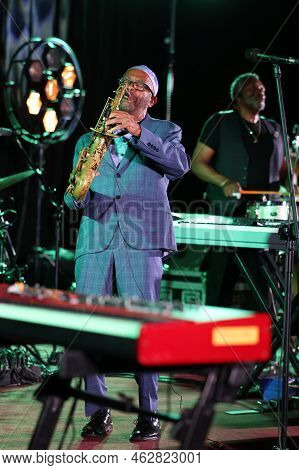 Cracow, Poland - July 08, 2022: Kenny Garrett Quintet Performing Live On The Kijow Centre Stage At S