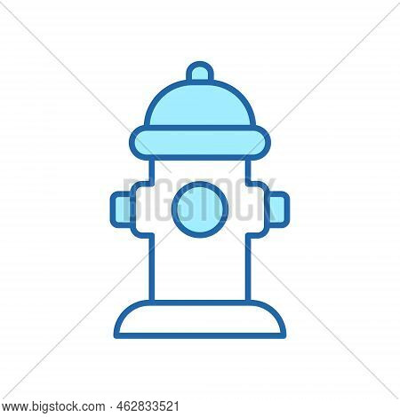 Fire Hydrant Line Icon. Fire Extinguishing Hydrant Linear Icon. Editable Stroke. Isolated Vector Ill