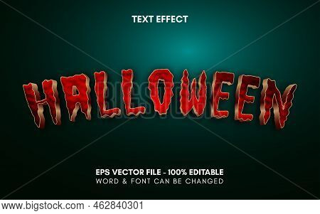 Halloween Text Effect Style. Editable Text Effect.