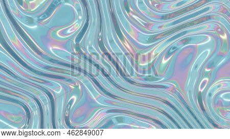 Light Pearlescent Texture Of Creases In The Fabric, Wrinkles Effect, 16x9 Landscape Orientation Back
