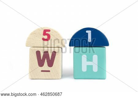 The 5w 1h Element Is An Abbreviation Of Question Words In English, Namely What, Who, When, Why, Wher