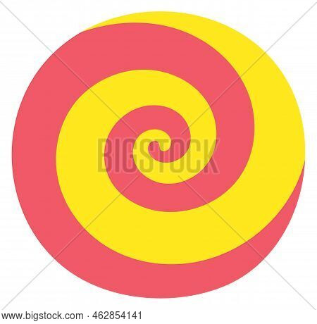Colorful Spyral Sign. Hypnosis Symbol. Psychedelic Icon